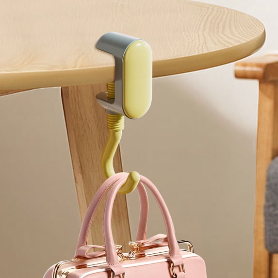 Uscallm under $5 Desk Hook For Backpack, No Drill Desk Hook, Study Bag Hanger for Table, Heavy Duty Teen Desk Organizer, Space Saving Backpack Holder, Dopamine Study Accessory