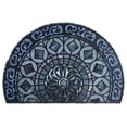 thumbnail image 1 of Uscallm under $5 Doormat, Large Bohemian Semi Circular Doormat, 50x80cm Entry Hall Non Slip Carpet, Luxurious Crystal Velvet Front Door Mat, Washable Floor Rug for Living Room, 1 of 5