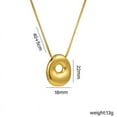 thumbnail image 1 of Uscallm under $5 Initial Necklace, Personalized Letter Necklace, Initial Necklace for Women, Custom Name Jewelry Gift, Gold Plated Bubble Alphabet Pendant, Mom Daughter Sister Necklace, 1 of 2