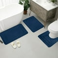 thumbnail image 1 of Uscallm under $5 Large Bath Rug Mat 3 Set, Luxury 3-Piece Bathroom Rug Set, Ultra Soft Absorbent Microfiber Mat, Non-Slip Rubber Backing, Machine Washable Fast Drying, 1 of 8