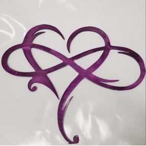 Uscallm under $5 Metal Wall Decor, Iron Heart Wall Decor, Infinity Love Metal Wall Art, Wrought Iron Home Decoration, Indoor Room Wall Hanging, Metal Sculpture Wall Ornament