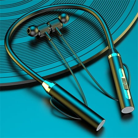 Uscallm under $5 Neck Wireless Bluetooth Headphones, Neckband Wireless Bluetooth Headphones,Bluetooth 5.2 Sports In Ear Earbuds,Sweatproof Gym Workout Headphones With Microphone