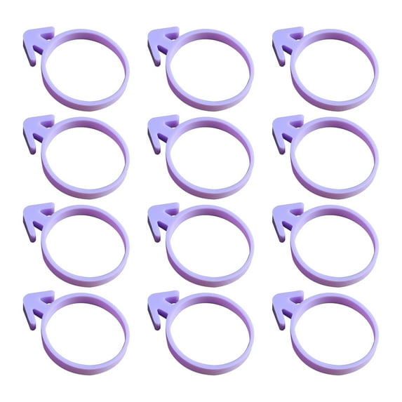 Uscallm under $5 Piping Bag Ties, 12pcs Silicone Piping Bag Clips,Reusable Icing Bag Sealing Rings for Baking,Food Grade Cupcake Decorating Tool,Multi Color Pastry Bag Ties for Kitchen