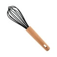 thumbnail image 1 of Uscallm under $5 Wooden Handle Whisk, Hand-held Wooden Handle Cake Baking Tool, Household Small Mixing Whisk, Manual Egg Beater, Mini Dough Whisk, Traditional Baking Whisk, 1 of 1