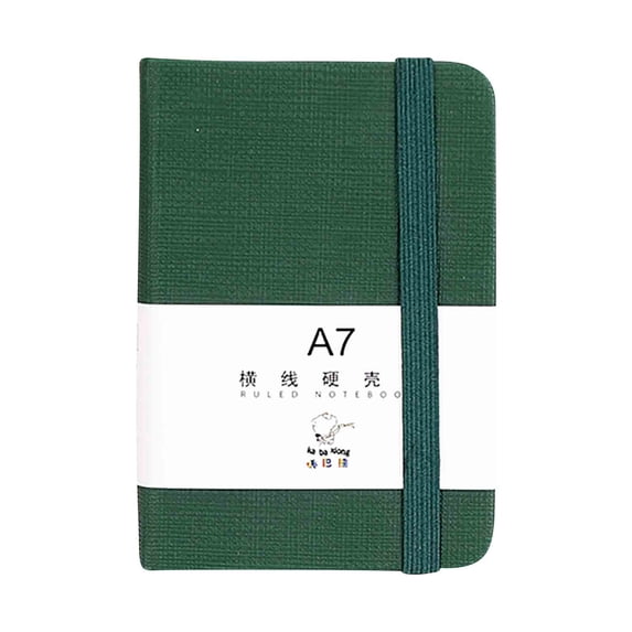 Uscallm A7 Horizontal Thickened Notebook, A7 Notebook For Students, Horizontal Pocket Notebook For Office, Thickened Paper Notebook For Journaling, Portable Mini Notebook For Travel