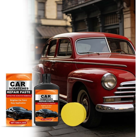 Uscallm Car Paint Scratch Remover Paste, Automotive Scratch Repair Kit, Hand Application Polishing Compound, Clear Coat Scratch Corrector, DIY Car Paint Scratch Care