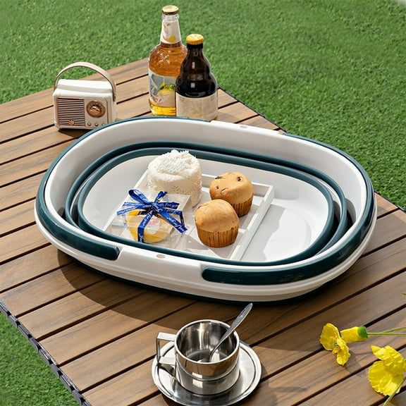 Uscallm Collapsible Bucket For Camping And House Cleaning, 16L 4 Gallon Large Portable Storage Container, Space Saving Multi Purpose Mop Pail, Lightweight Foldable Utility Tub For Laundry And Car