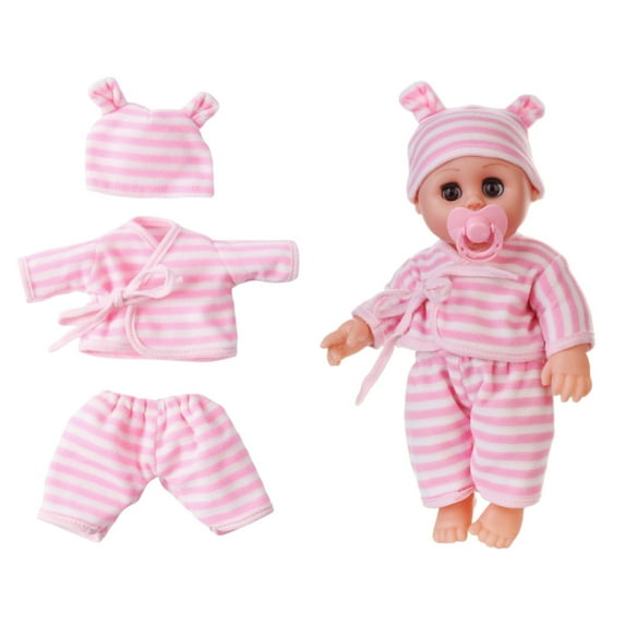 Uscallm Doll Clothes Present Inch, Reborn DollGirlChristmas Dress, 12 Inch Doll Clothes For AmericanGirlDolls, Interactive PlayhouseToyGift ForKids, Realistic Simulation Doll Fashion Outfit