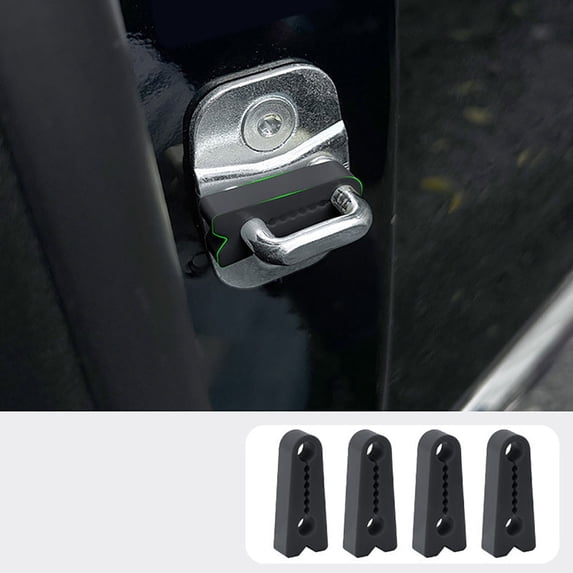 Uscallm Eco-friendly Car Door Protectors, Car Door Lock Silencer Pads, Vehicle Door Shock Absorber Noise Reduction, Automotive Quiet Closing Protection, Car Accessories Interior Sound Dampening Kit