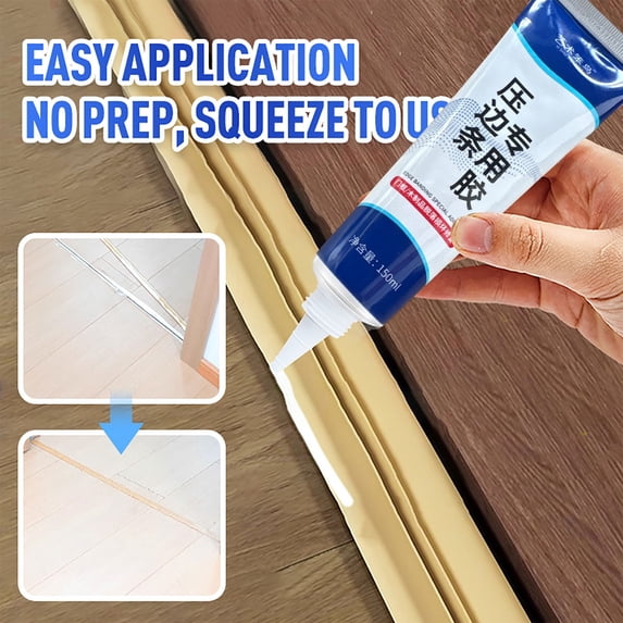 Uscallm Edge Strip Detachment Glue Super Strong Adhesive Gel, Heavy Duty Metal Wood Flooring Trim Adhesive, Multi-Purpose Repair Glue for Furniture Car Floor Fix, No Nail Fast Bonding Solution for