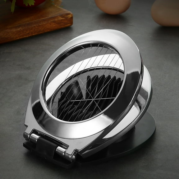 Uscallm Egg Cutter Egg Slicer Egg Wedger Multi-Use Kitchen Gadget For Chicken Duck Eggs Hard Boiled Eggs Salad Deviled Eggs Zinc Alloy Egg Cutter