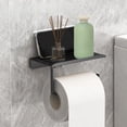 thumbnail image 1 of Uscallm Freestanding Rustproof Toilet Paper Holder, Non Perforated Bathroom Tissue Holder, Space Saving Toilet Paper Storage Rack, Modern Bathroom Organization Essential, 1 of 6