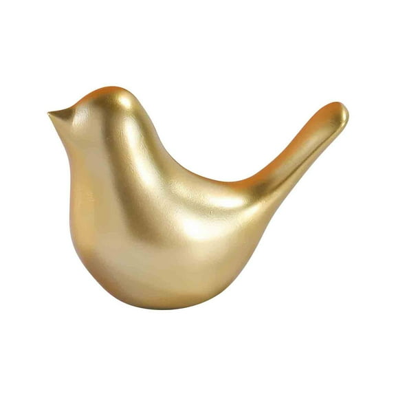 Uscallm Golden Bird Ornament Home Decor, Elegant Golden Bird Figurine Decor, Modern Home Living Room TV Cabinet Ornament, Luxury Entrance Wine Bar Decorative Accent
