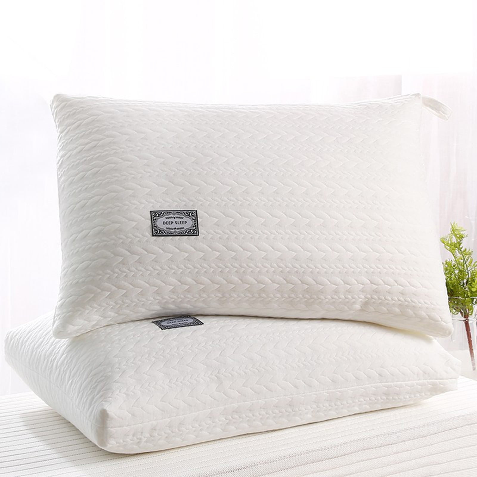 Uscallm Hotel Grade Pillow Core 2024 New Luxury Soft and Supportive down Bed Pillow Suitable for Back Side Sleepers Made of Skin Friendly Cotton Fabric 18.89x29.13 In Daily Deal in Malta at