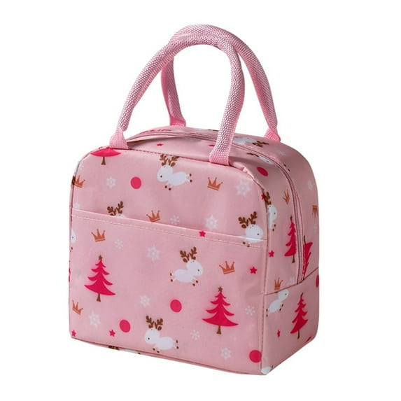Uscallm Insulated Large Capacity Lunch Bag, Insulated Lunch Bag Thermal Bento Box Carrier, Portable Cold Food Picnic Carry Case, Leakproof Waterproof Insulated Meal Bag, Office Study Work Lunch Tote