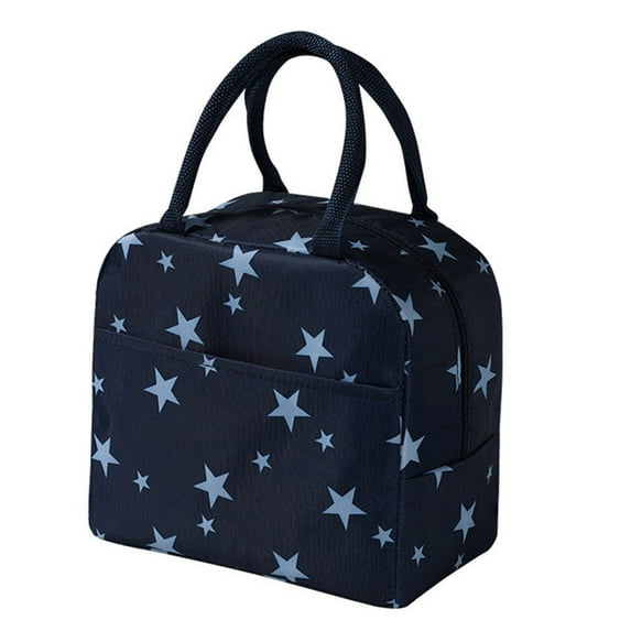 Uscallm Insulated Large Capacity Lunch Bag, Insulated Lunch Bag Thermal Bento Box Carrier, Portable Cold Food Picnic Carry Case, Leakproof Waterproof Insulated Meal Bag, Office Study Work Lunch Tote