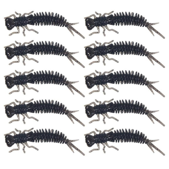 Uscallm Larva Soft Bait Insect Lure, Larvae Soft Bait Fishing Lures, Realistic Insect Worm For Bass Trout Panfish, High Catch Rate Artificial Baits Tackle