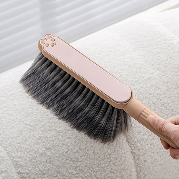 Uscallm Long Handle Bed Cleaning Brush, Bed Sweeping Brush Long Handle Soft Bristles, Household Bedding Sofa Lint Pet Hair Remover, Viral Cleaning Gadget For Bedroom