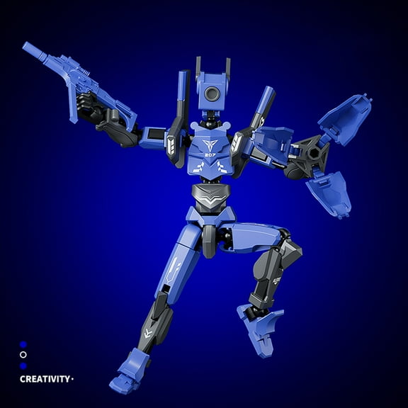 Uscallm Mecha Action Figure Multi Joint Articulated DIY Assembly Model Kit for Artists and Collectors, Poseable DummyToywith Movable Limbs and Gestures