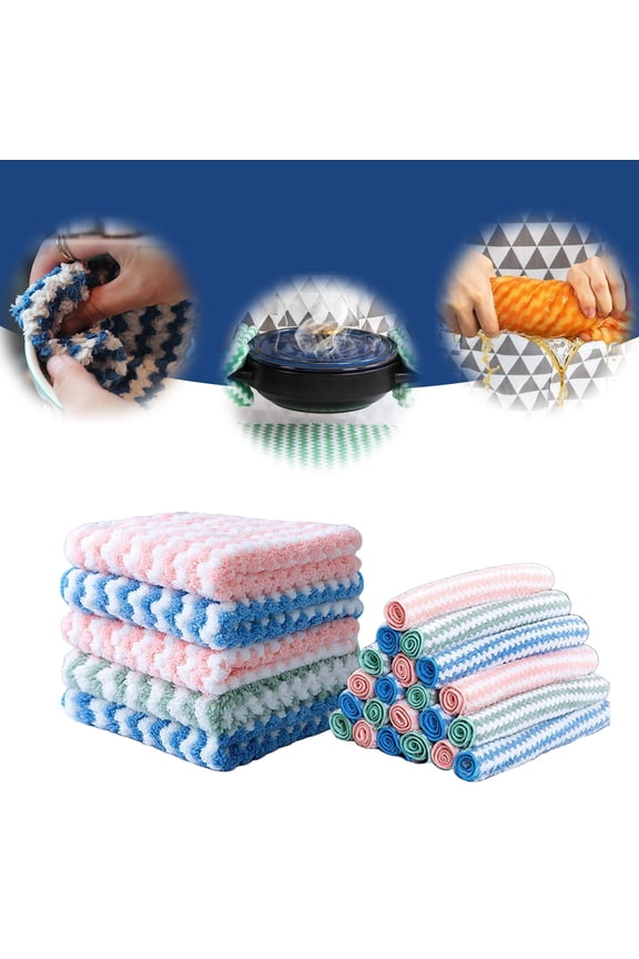 Non-woven Kitchen Cleaning Towels, Premium Reusable Absorbent Dish Cloths, High Performance Kitchen Bathroom Cleaning Towels, Eco Friendly Zero Waste Dishcloths