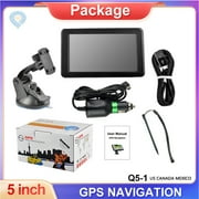 Uscallm Portable Car Truck Gps Navigator, 5 Inch Car GPS Navigation System, Uk Europe USA Maps Truck Sat Nav, 2026 Portable GPS Device, 8gb Memory FM Transmitter Navigation
