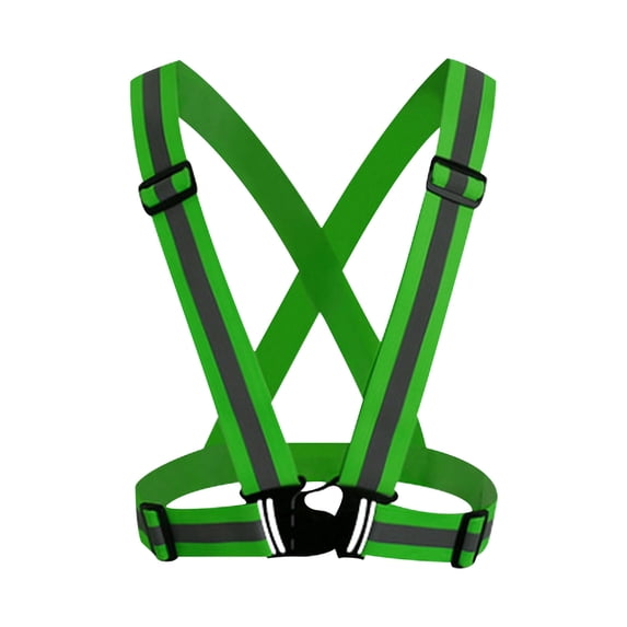 Uscallm Reflective Safety Vest Belt, High Visibility Reflective Safety Vest, Neon Running Cycling Sports Gear, Unisex Reflective Belt For Night Activities, Reflective Vest For Men Women Teenagers