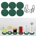 thumbnail image 1 of Uscallm Round Woven Placemats Set of 6, Table Mats for Dining Table, Heat Resistant Non-slip Table Placemats with Storage Bracket Deals of The Day Today'S Deals, 1 of 6