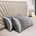 thumbnail image 1 of Uscallm Satin Pillowcase Cooling Pillowcase Imitation Silk Pillow Cover For Hair And Skin Super Soft Breathable Bedding Pillowcase, 1 of 6