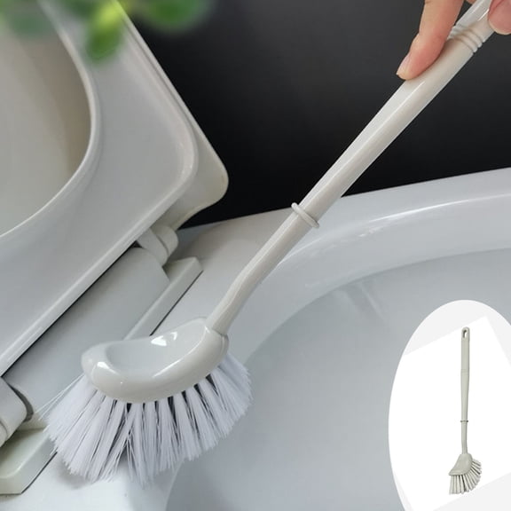 Uscallm Toilet Brush Long Handle Bathroom Cleaning Tool Plastic Bristles Toilet Cleaner Brush For Bathroom Sanitary Ware And Home Cleaning Essentials