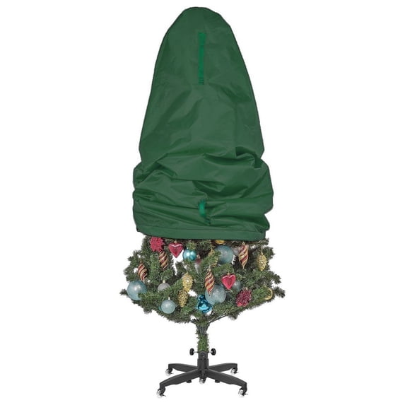 Uscallm Transparent Fresh Storage Cover, Christmas Tree Storage Bag Waterproof Upright Design, Heavy Duty Zippered Tree Storage Cover, Holiday Organization Essential