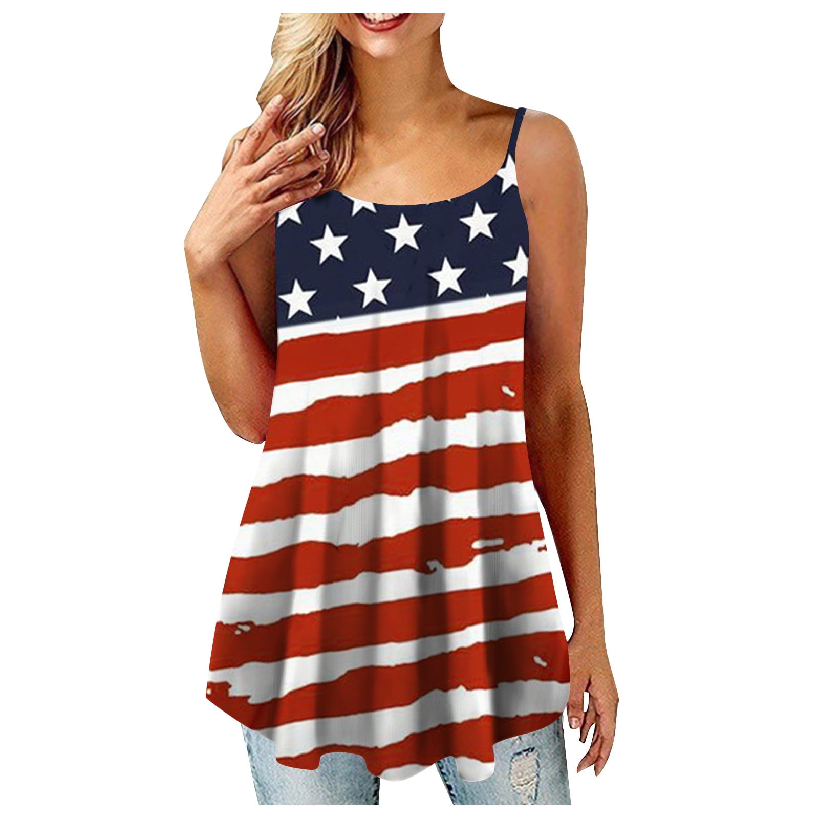 Women's plus size fourth of 2025 july shirts