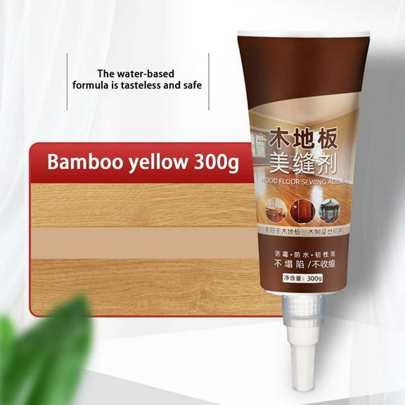 Uscallm Wooden Floor Gap Filler Seam Sealant For Beautiful Stitching, Waterproof Flooring Repair Kit Maintains Consistent Color, 300g Tube For Hardwood Floor Gaps And Cracks