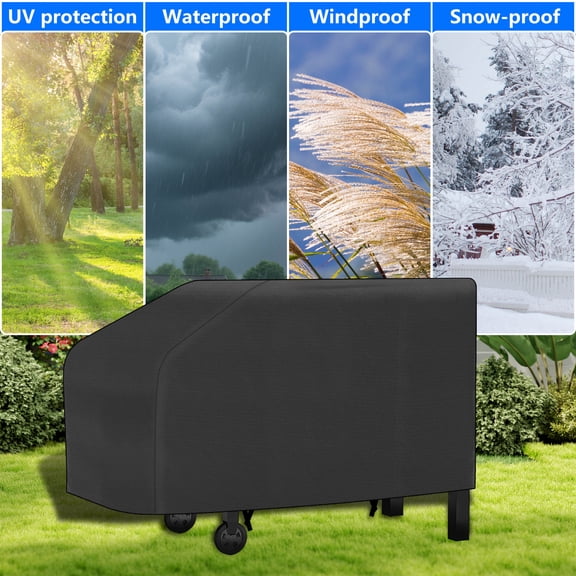 Uscover 28 in  Waterproof 600D Griddle Cover for Blackstone 2 Burner Flat Top Grill Station, Sunproof,Snowproof