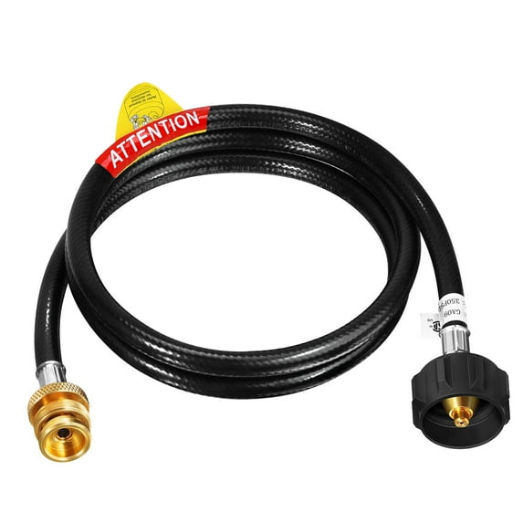 Uscover 5FT Propane Tank Adapter Hose,Propane Hose Adapter 1lb to 20lb Converts Replacement for QCC1/Type1 Tank Connects,Fit for Weber Q Grill/BlackStone Griddle/Coleman Camping Stove/Buddy Heater