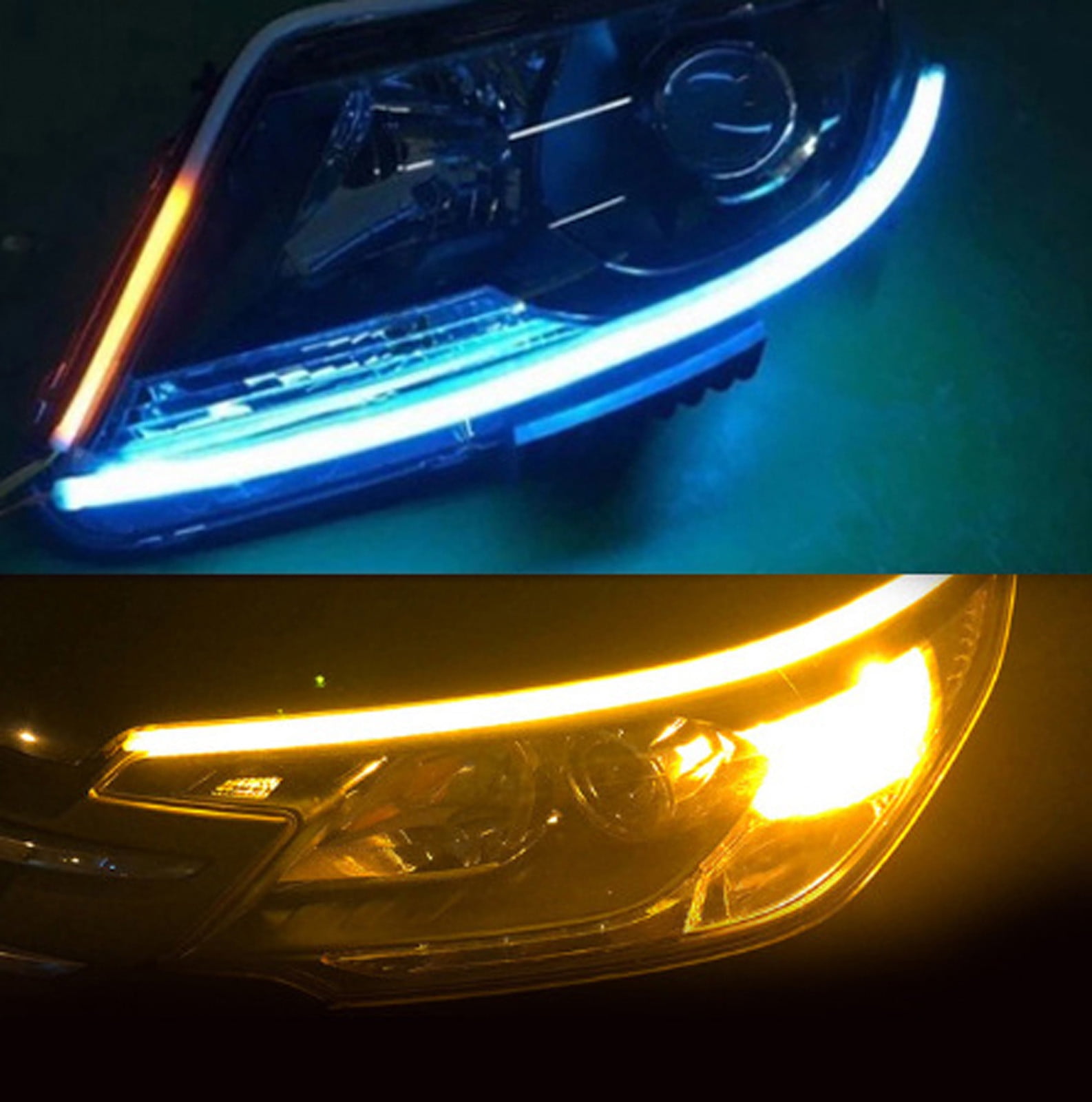 Usdian Automobile LED Daytime Running Light Guide Bar, Flexible LED ...