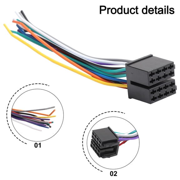 Use Of 16 Pin Male And Female Iso Harness Adapter In Vehicle Audio Systems Fangkenuo