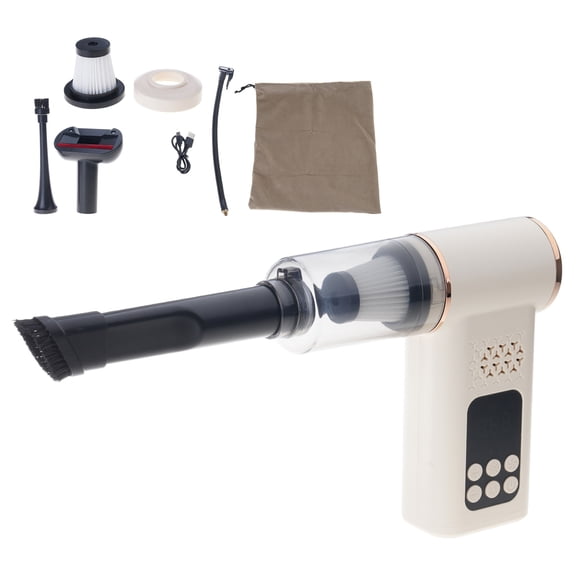 Use Powered Car Vacuum and Digital Tire Inflator Strong Suction Portable ABS for Family Cars