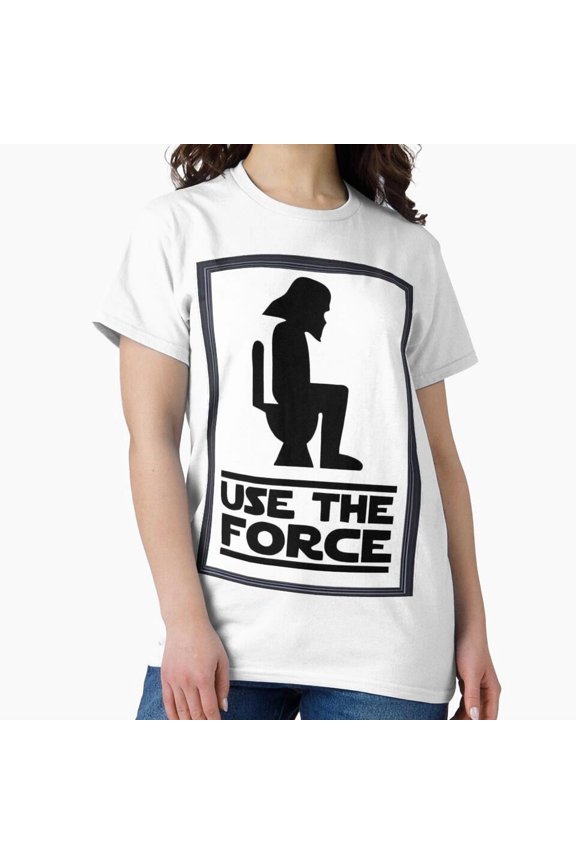 Use The Force Vader Retro Space Saga Parody Mashup T-Shirt