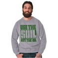 thumbnail image 1 of Use The Soil Not The Oil Earth Day Unisex Plus Fleece Graphic Sweatshirt Brisco Brands 2X, 1 of 5