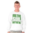 thumbnail image 1 of Use The Soil Not The Oil Earth Day Unisex Plus Fleece Graphic Sweatshirt Brisco Brands 4X, 1 of 5