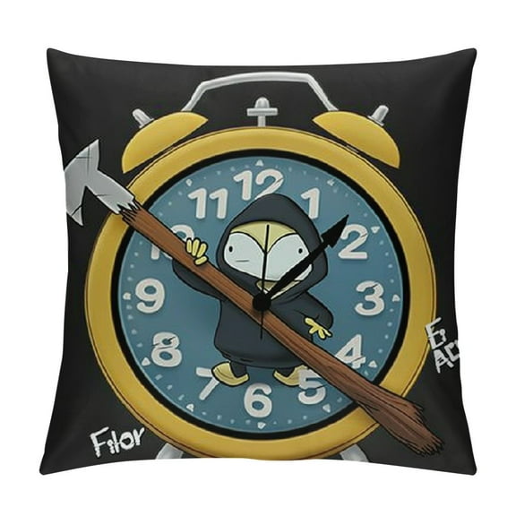 Use Wisely Lost Time is Mine Animal Cuckoo Throw Pillow,  Multicolor