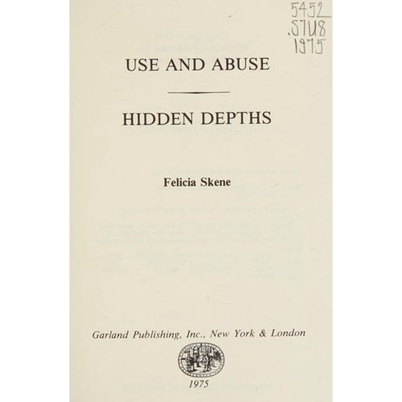 Pre-Owned Use and Abuse 9780824015527 Used