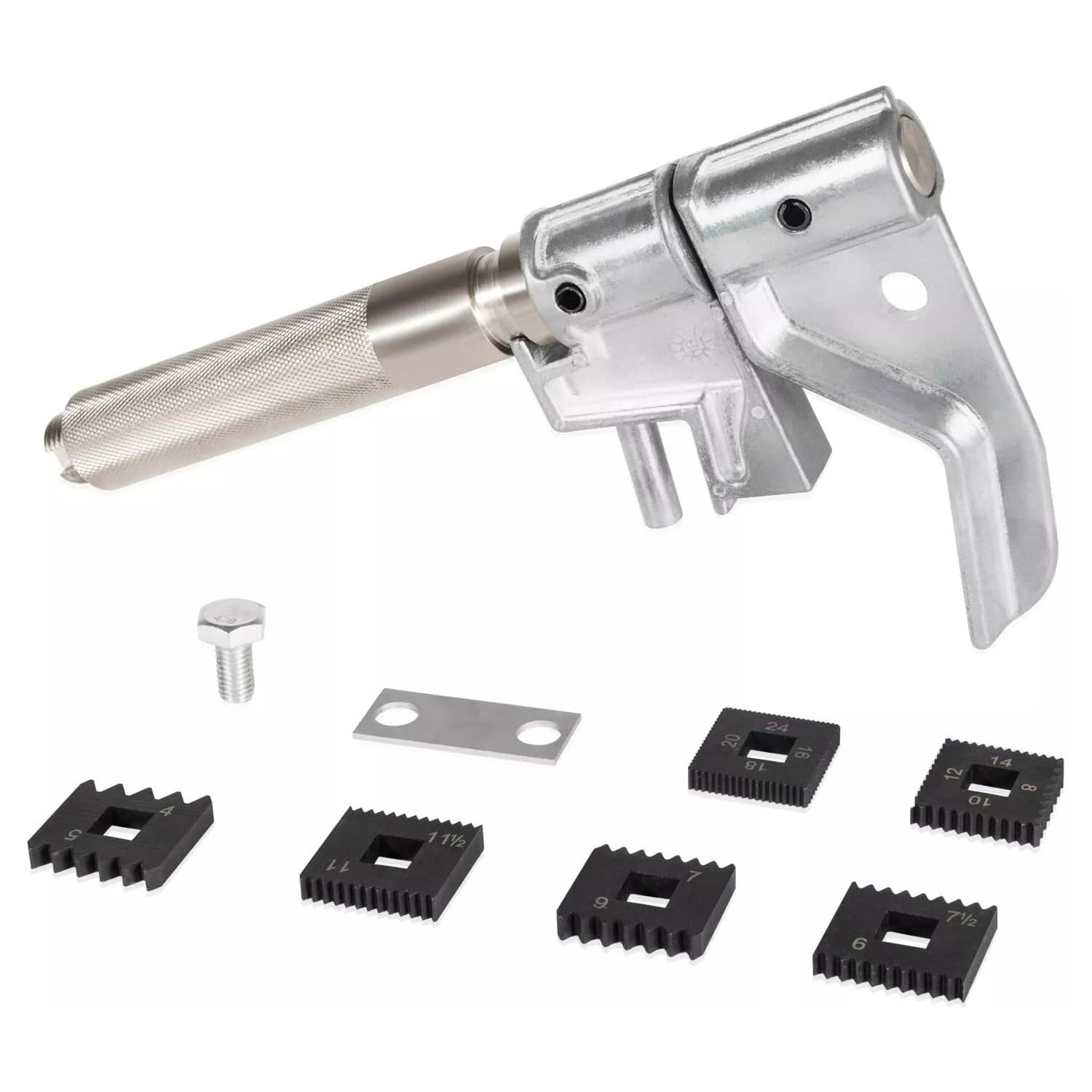 Asixxsix Universal Outside Thread Chaser, Aluminum External Thread Repair Tool