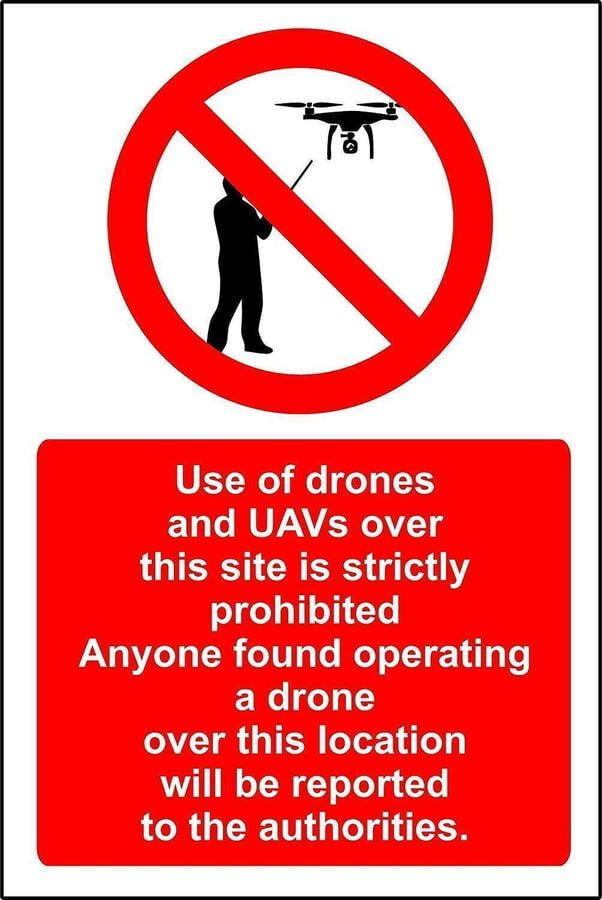 Use of drones and other UAV's over this area is strictly metal park ...