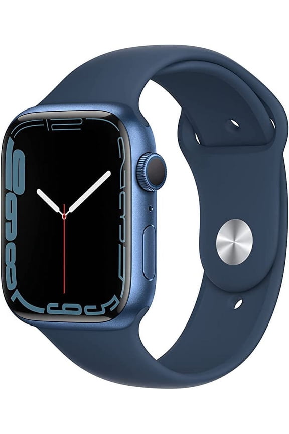 Pre-Owned Used APPLE WATCH SERIES 7 GPS 45mm BLUE ALUMINUM CASE - ABYSS BLUE SPORT BAND