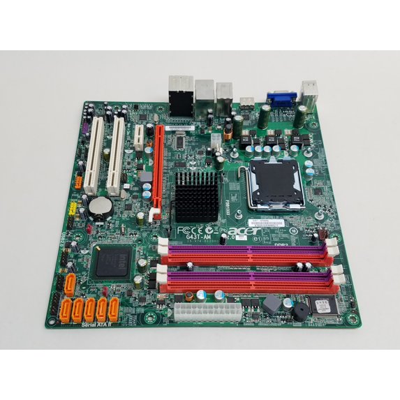 Pre-Owned Acer G43T-AM LGA 775 DDR2 SDRAM Desktop Motherboard (Good)