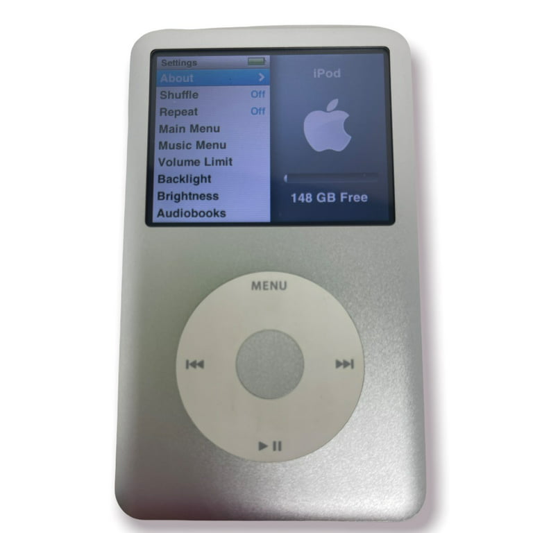 Used Apple 7th Generation iPod Classic 120GB Silver ,MP3 Music/ Video  Player, Like New 