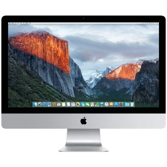 Pre-Owned Used Apple A Grade Desktop Computer iMac 27-inch (Retina 5K) 3.3GHZ Quad Core i5 (Late 2015) MK482LL/A 16 GB 1 TB HDD 5120 x 2880 Display Sierra 10.12 Includes Keyboard and Mouse