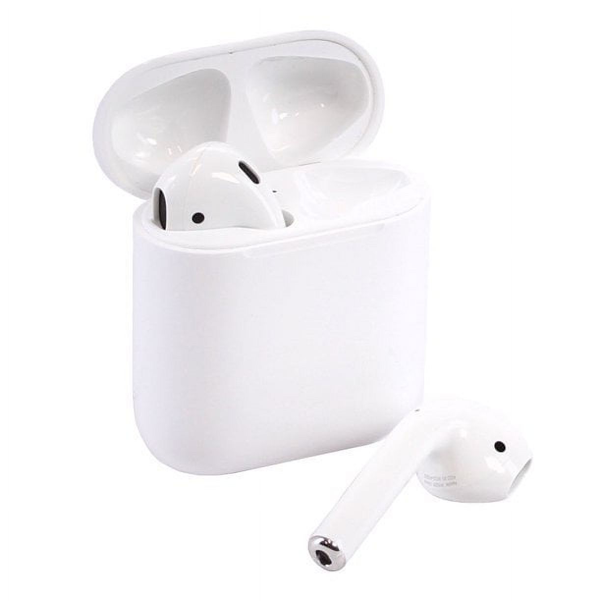 (Used) Apple AirPods Bluetooth Wireless Earphones w/ MFI Cable - White - image 1 of 3