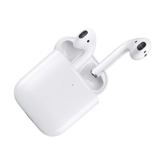 Pre-Owned Apple AirPods 2 White with Wireless Charging Case In Ear Headphones MRXJ2AM/A